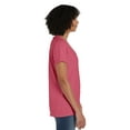 thumbnail image 2 of Hanes V-Neck T-Shirt Women's Garment Dyed Short Sleeve Tee Ringspun Cotton, 2 of 7