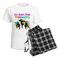 thumbnail image 4 of CafePress - GYMNAST GIRL Women's Light Pajamas - Women's Short Sleeve Print T-Shirt and Pants Light Cotton Pajama Set, 4 of 7