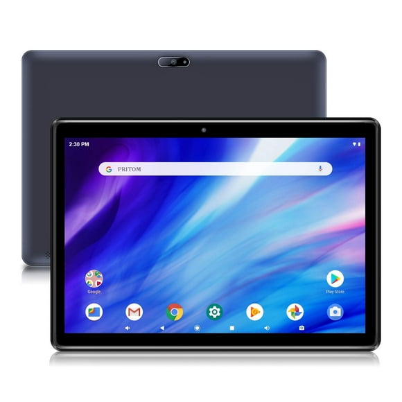 PRITOM Touch10 Tablet 10 inch - Tablet Android 13, 64GB, 512GB Expandable, Quad-Core, HD IPS Screen, Dual Camera, WiFi, Bluetooth, Tablets with 6000mAh Battery, Black