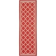 thumbnail image 1 of Safavieh Courtyard Red Indoor Outdoor Rug - Runner 2'3" x 8', 1 of 4