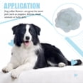 thumbnail image 4 of Inteprter Abalorios para perros, flor, perla, gasa, pajarita para gatos, banda elástica, suministros llamativos para mascotas, accesorios de Decoración blanco crudo, 4 of 6