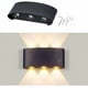 thumbnail image 4 of Luz LED de pared para dormitorio de 6 W, con brillo cálido de 3000 K, resistente al agua IP65, ideal para pasillos, escaleras, hoteles y bares, accesorio decorativo negro, 4 of 5