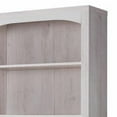 thumbnail image 2 of 70 Inch Curved Top Wooden Bookcase with 5 Shelves, White- Saltoro Sherpi, 2 of 5