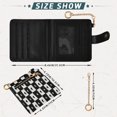 thumbnail image 3 of Small Wallet For Women Bifold Leather Pocket Coin Credit Card Holder With RFID Blocking Checkered Small Hearts, 3 of 6