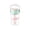 Green, variant on Partheme 600ml Summer Themed Straw Cup, Shatterproof Water Bottle with Carry Handle, Stylish Large Capacity Cute Floral Tea Cup, Hidden Dustproof Straw and Removable Infuser for Student, White