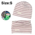 thumbnail image 1 of Conjunto de gorro y bufanda de lazo para bebés, niños y niñas, gorros tejidos de algodón suave para niños, gorro y bufandas con cuello para niños pequeños, 1 of 8