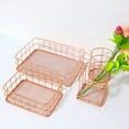 thumbnail image 3 of Redempat Rosegold Multi-functional Storage Basket - Organized And Efficient Solution For Office Storage Rose Gold 9**10cm,Circular pen holder 1Set, 3 of 6