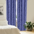 thumbnail image 2 of Ambesonne Floral Window Curtains, Leaves Minimalist Bitonal, Each 28" W x 63" L, Dark Lavender Pale Grey, 2 of 4