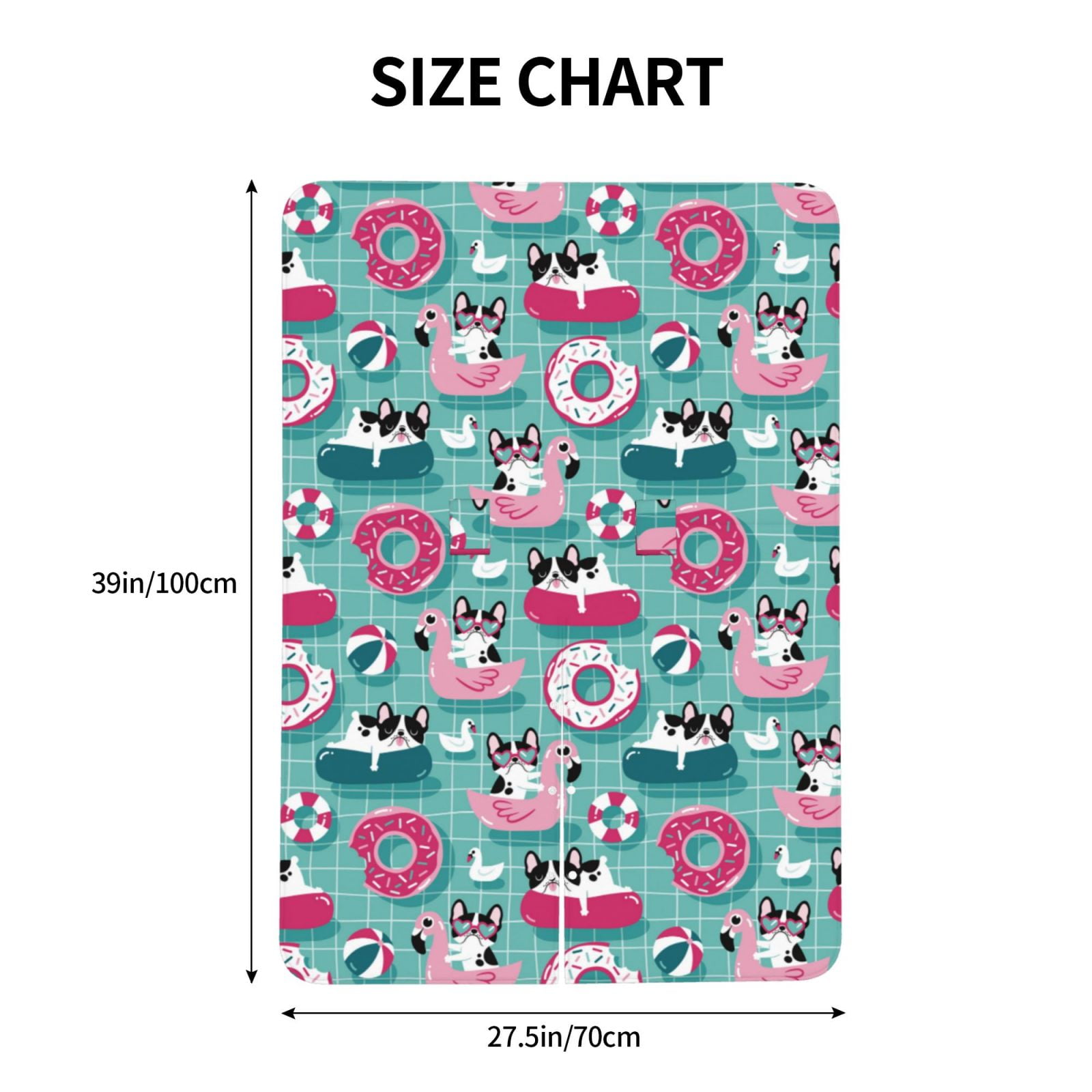 Car Seat Cover Baby - Swimming Bulldog Breathable Infant Car Seat Cover for Baby Carseat, Lightweight Comfort Baby Essentials Must Haves Newborn Stuff for Girl Boy