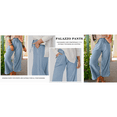 thumbnail image 6 of Lentta Womens Wide Leg Sweatpants High Waist Baggy Pants Drawstring Athletic Palazzo Pants with Pockets, 6 of 7