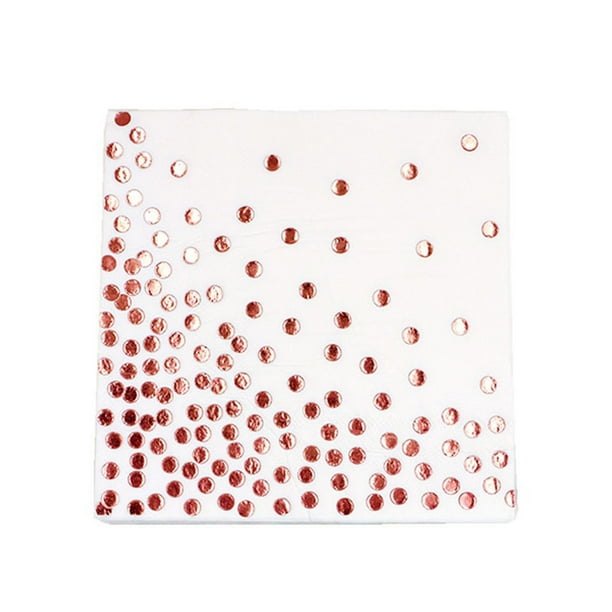 Servilletas de Papel Naiovety 20 Hojas 33*33cm Decoraciones Doradas Oro Rosa
