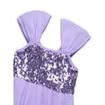 thumbnail image 5 of Girl's Kids Chiffon Skirted Leotard Dress Sequined Contemporary Praise Lyrical Ballet Dance Costumes, 5 of 7
