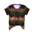 thumbnail image 4 of BOOMILK Mardi Gras T Shirts for Women Trendy Print Crew Neck Tunics Loose Short Sleeve Summer Graphic Tees Plus Size, 4 of 4