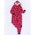 thumbnail image 6 of Family Matching Pajamas Christmas Pjs Hoodie Reindeer Long Sleeve One Piece Jumpsuit for Adult Kids Baby, 6 of 6