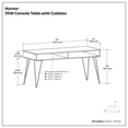 thumbnail image 4 of Simpli Home Hunter 55" W SOLID MANGO WOOD and Metal Industrial Console Sofa Table in Natural, 4 of 4