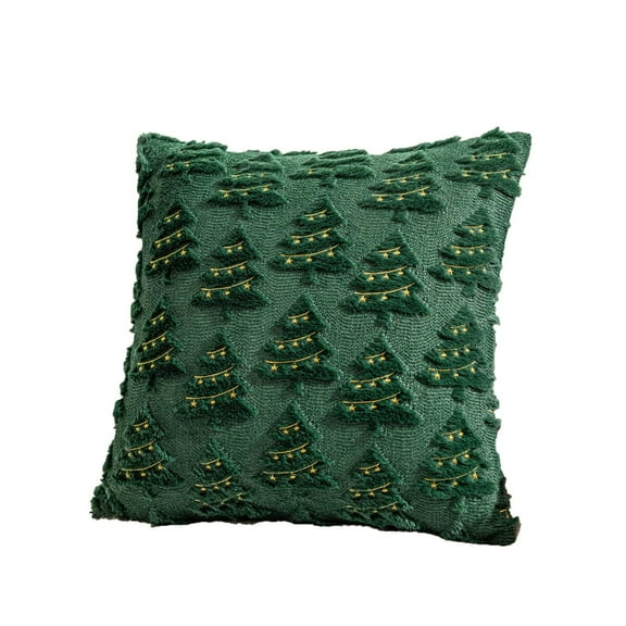 GiLiling Throw Pillow Christmas Tree Decorative Pillow 18x18 Inch Soft Plush Wool Pillow Home Decors ,Farmhouse Couch Pillows Home Decors for Sofa Livingroom Bed for Sofa Livingroom Bed