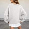 thumbnail image 5 of Women's Oversized Roll Neck Cute Fish Graphic Sweater Vintage Soft Knit Fabric Loose Jumpers Fall Pullover Sweater ﻿ (White M), 5 of 5