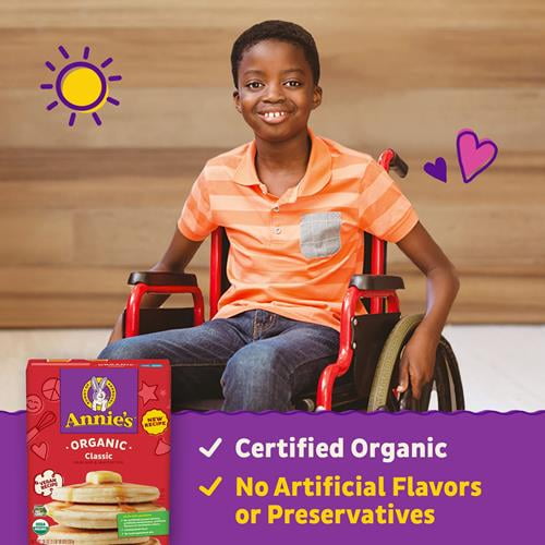Annies Organic Classic Pancake And Waffle Mix, 26 Oz - Pack of 2
