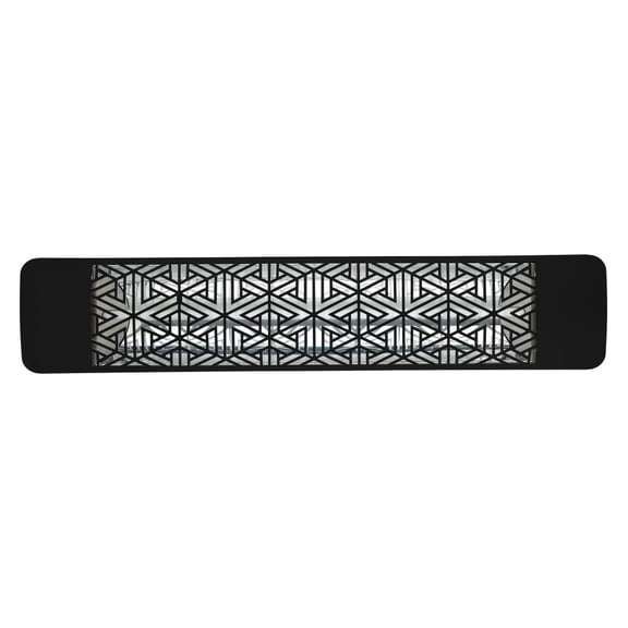 Eurofase Heating - 2500 Watt Single Element 39 Inch Electric Patio Heater-208 Voltage-Black Finish-Mason Decorative Fascia