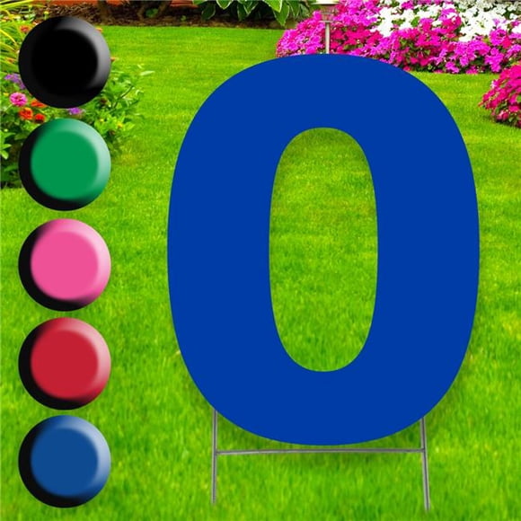 Advanced Graphics 3269 20 x 15 Po Numéro 0 Yard Sign&44; Bleu