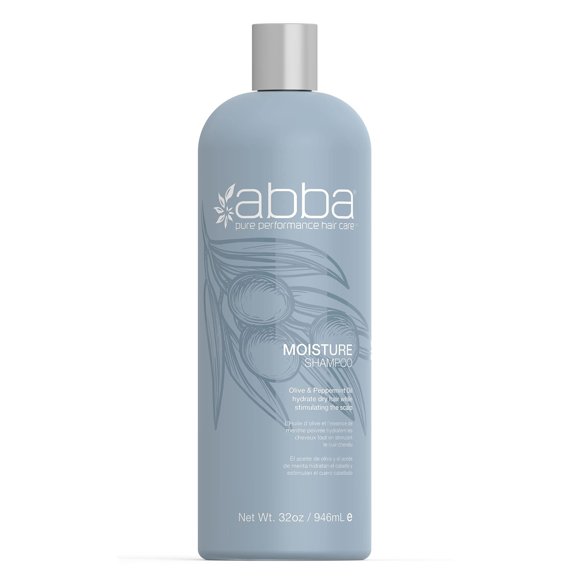 ABBA Shampooing Hydratant, Huile d'Olive et de Menthe Poivrée, 32 Fl Oz (Lot de 1)