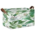thumbnail image 2 of Ryvnso Lily Flowers with Leaves Storage Bins Large Basket Foldable Cube Toys Organizer with Handles 2 PCs, 2 of 8