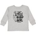 thumbnail image 3 of Inktastic Little Surf Girl with Surfboard Girls Long Sleeve Toddler T-Shirt, 3 of 5