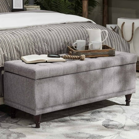 Chelsea Lane Lift Top Linen Storage Bench Multiple Colors