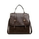 thumbnail image 2 of Mochila de Cuero PU Vintage para Mujer, Bolso de Mano Casual de Moda, Ligera e Impermeable 20x20x9cm Gran Capacidad Bolso de Viaje Negro Marrón Café, 2 of 6