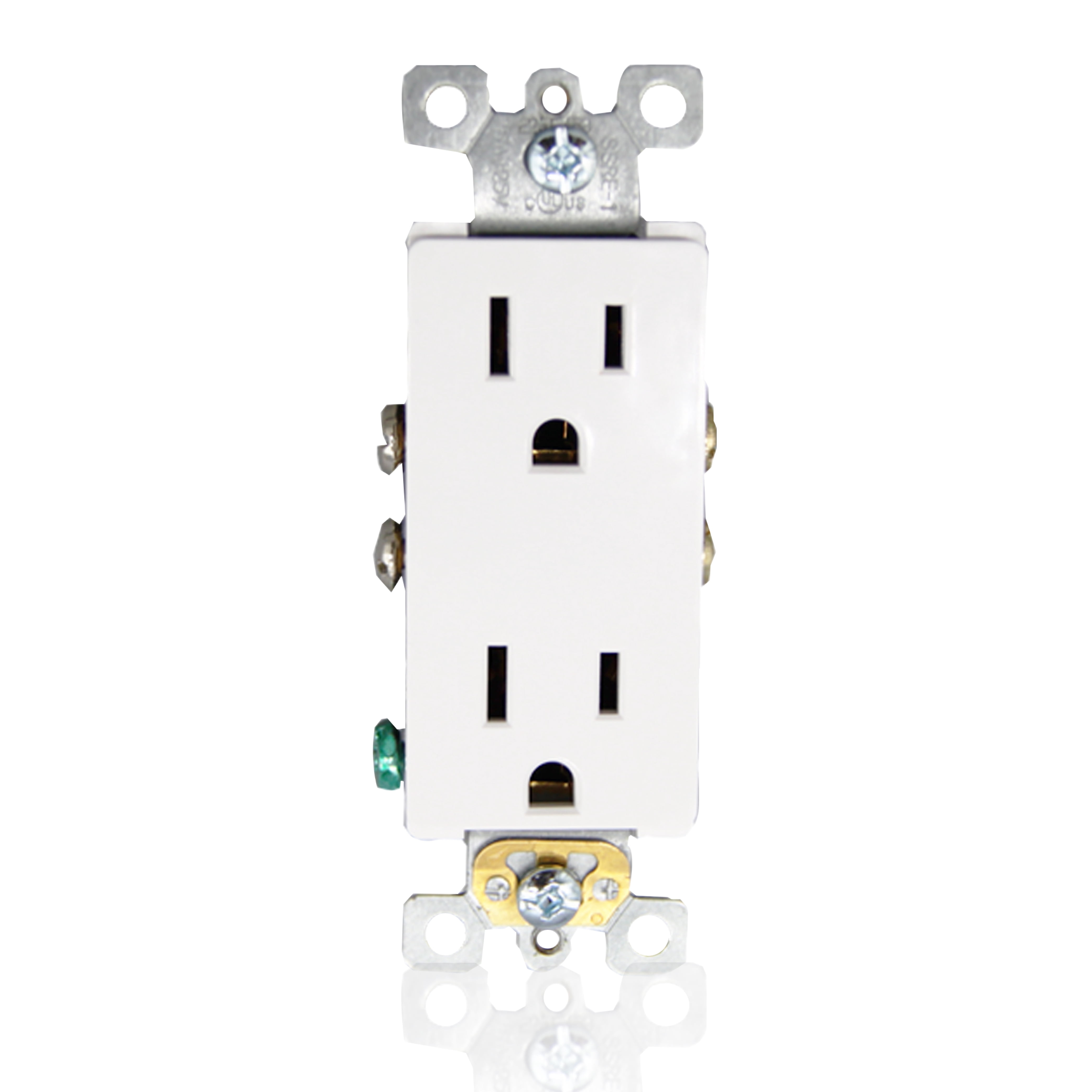 Faith [10-Pack] Non-Tamper-Resistant Outlet, 15A 125V Decorator Receptacles, UL-Listed, White