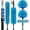 18ft, variant on 20 Foot High Ceiling Fan Duster with 5-12ft Extension Pole, Extendable Reusable Cobweb, Feather, Window Cleaning Squeegee Kit