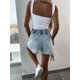 thumbnail image 2 of NOVEDAD DE VERANO 2023, pantalones vaqueros de línea A exquisitos con diamantes de imitación hechos a mano con cuentas, pantalones cortos de pierna ancha holgados a la moda para mujer, 2 of 5