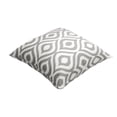 thumbnail image 3 of TreeWool (Pack of 2) Ogee Ikat Accent Decorative Cotton Throw Pillow Covers (18 x 18 Inches, Sleet Gray), 3 of 6