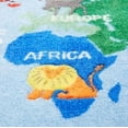 thumbnail image 2 of Eric Carle Elementary World Map Kids Area Rug Blue/Red, 6'6"x9'5" Rectangle, 2 of 10