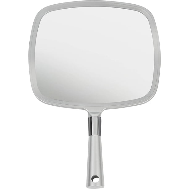 Espejo de mano MIRRORVANA Professional, grande, plateado, edición Luxe