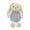 Blue, variant on 13.8-Inch Plush Easter Bunny Toy – Velvet-Soft Stuffed Easter Bunny in Elegant Dress – Huggable Easter Bunny Plushy for Easter Holiday Gift and Seasonal Home Desktop Decoration