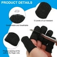 thumbnail image 3 of Uxcell Cut Resistant Finger Cots Protectors 2.4 x 1 Inch, Reusable Anti-Cut Finger Sleeve Covers, Black 10 Pcs, 3 of 7