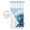 Blue, variant on No Hook Ocean Waves Shower Curtain with Snap in Liner Set, Summer Nautical Coastal Seawater Blue Waterproof Fabric Bathroom Curtains with See Through Top Window, Hotel Style Modern 66 x 72 Inch