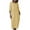 Yellow Dress, variant on Women's Tea Length Cotton Linen Dress Clearance Solid Holiday Autumn Dresses Boat Neck Elegant Casual Comfy Vintage Boho 3/4 Sleeves Hot Pink M