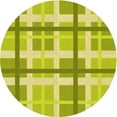 thumbnail image 1 of Ahgly Company Indoor Round Patterned Pistachio Green Area Rugs, 4' Round, 1 of 6