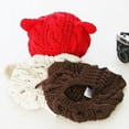 thumbnail image 3 of SPRING PARK Cute Women's Winter Fashion Lovely Cat Ear Crochet Solid Color Knitted Ski Woolen Cap Beanie Hat, 3 of 3