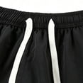 thumbnail image 5 of Afelkas Men's Loose Basketball Shorts with Drawcord Waist Breathable Mesh Trunks for Court Games Heavy Training and Active Summer Wear Black,XXL, 5 of 6