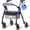 Blue, variant on VOCIC Z12 Foldable Rollator Walker for Seniors & Adults - Ultra Light, Adjustable Height with Ergo Seat & Backrest-Black