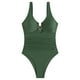 thumbnail image 4 of Bañador con pliegues fruncidos en forma de U para mujer, favorecedor para la figura, ropa de baño para la playa, 4 of 6