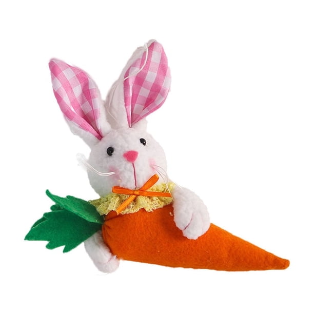 Decoraciones de Pascua, adornos de Pascua, regalos de Pascua, colgante de decoración de Pascua, lindo colgante de muñeca de zanahoria de mano de Pascua, colgantes de conejo