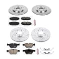 thumbnail image 3 of PowerStop Front and Rear Z23 Evolution Sport Carbon-Fiber Ceramic Brake Pad and Drilled & Slotted Rotor Kit Fits: JAGUAR Select Models K5506, 3 of 10
