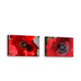 thumbnail image 1 of Set of 2 - Red Poppy II - Contemporary Fine Art Giclee on Canvas Gallery Wrap - wall décor - Art painting - 15 x 10 Inch - Ready to Hang, 1 of 2