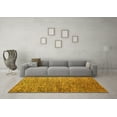 thumbnail image 3 of Ahgly Company Indoor Square Abstract Yellow Modern Area Rugs, 7' Square, 3 of 4