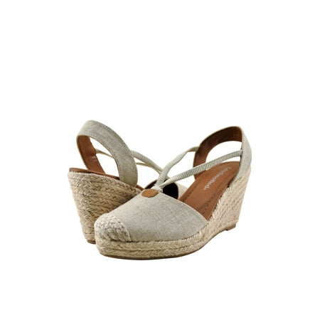 Series Sand Wedge - City Classified Gigi Women's Linen Closed Toe Wedge