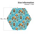 thumbnail image 2 of Kdxio Lovely Sea Otters Funny Coasters,4 Pcs Leather Coasters,Housewarming Gifts,Protect Furniture from Water Marks Scratch and Damage, 2 of 6